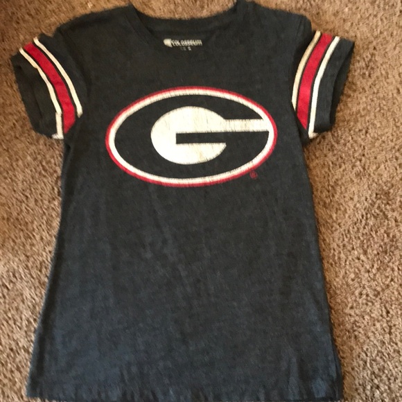 Colosseum Tops - Colosseum Gray UGA University of Georgia Tee